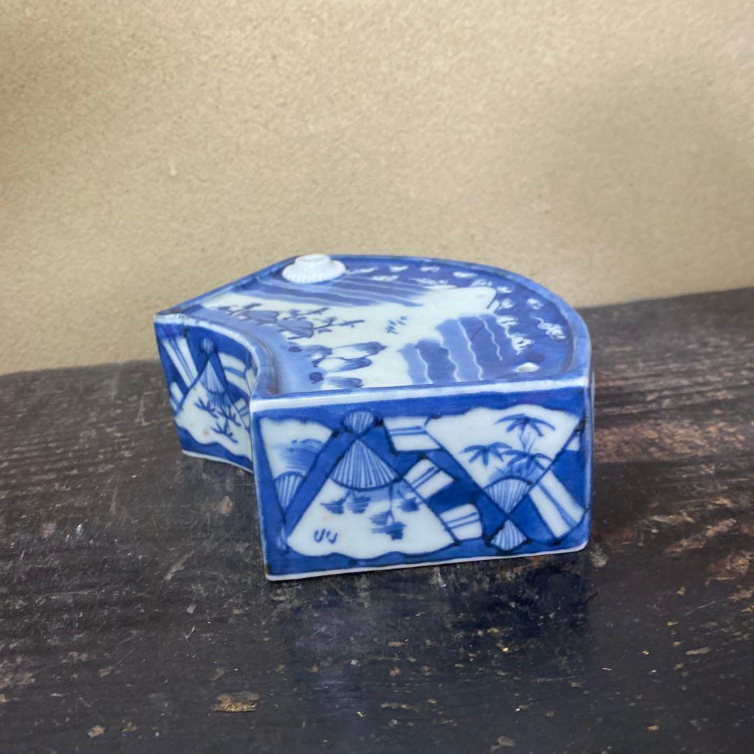 古伊万里扇形酒器