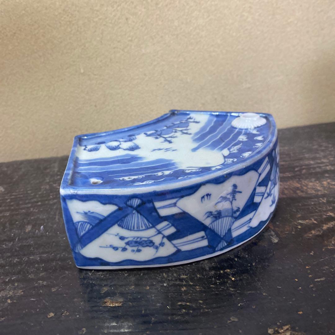 古伊万里扇形酒器