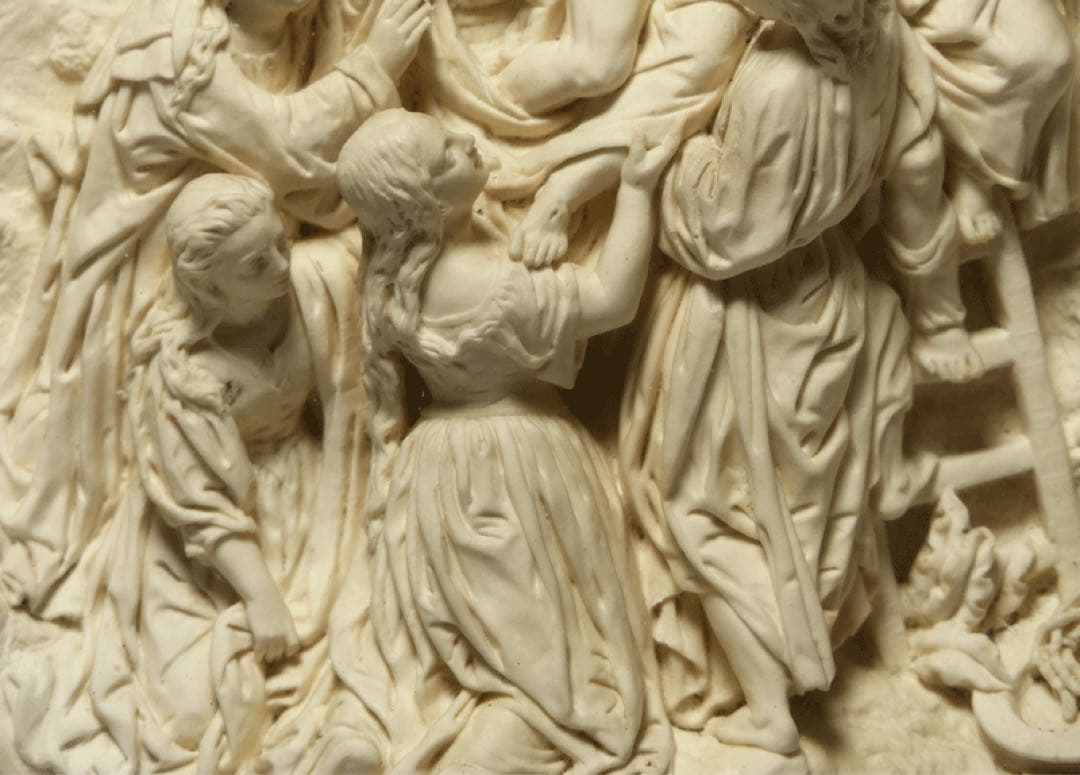 【十字架降架　E.カシエ作】 メダイヨン　キリスト教美術　ルーベンス