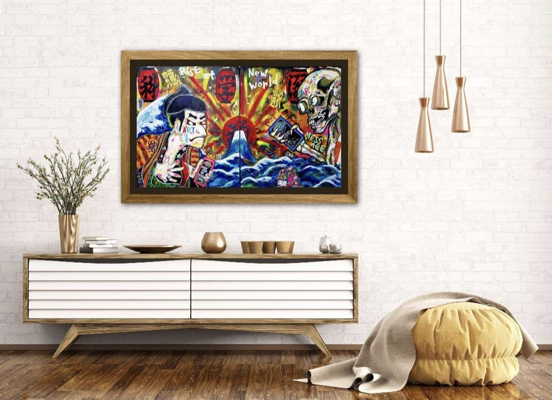 【一点物アート2枚綴り】 Rise of the new world.