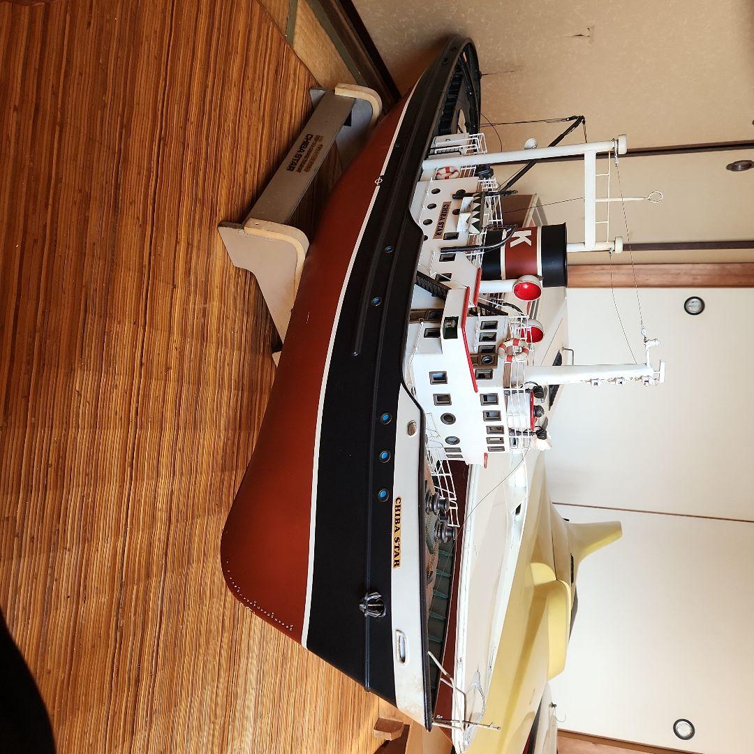 大型ラジコンボート、スチイ-ムエンジンボート4点