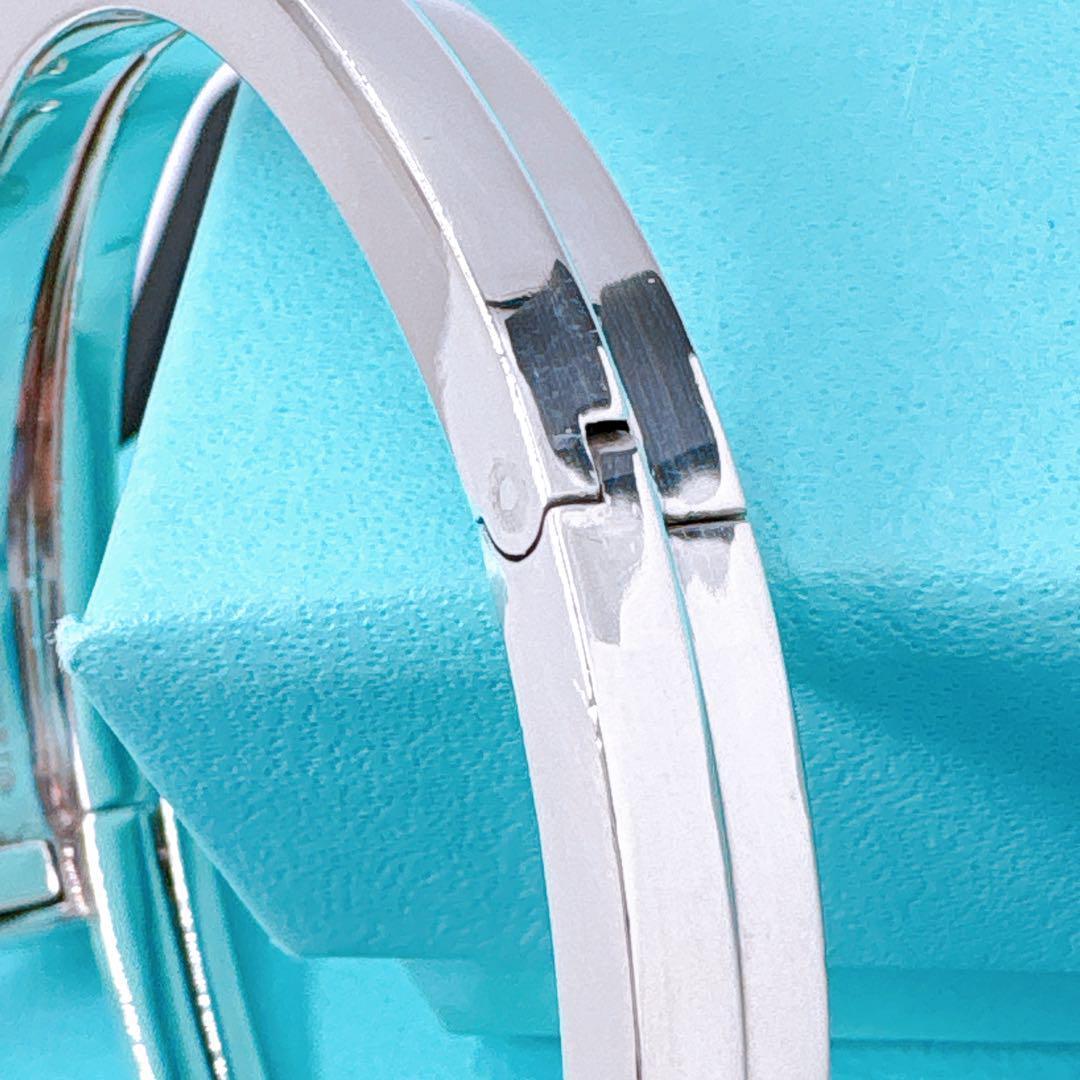 美品レア ティファニー Tスクエア ラップ ブレスレット ダイヤ シルバー925