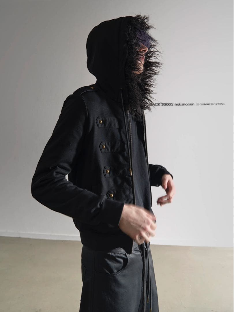 正規店購入 no E mosen ブラックファー付きジャケット