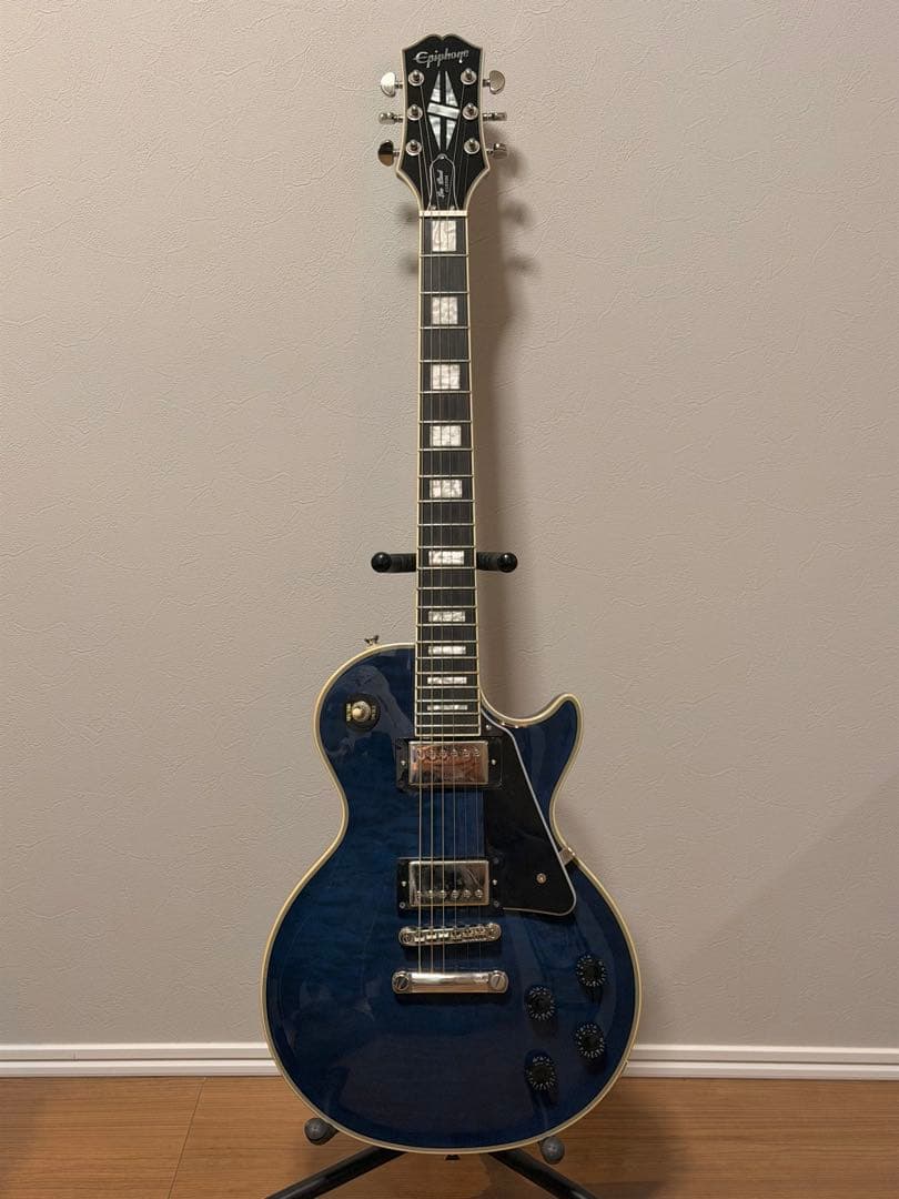 ギター Epiphone LesPaul Custom Quilt Viper Blue