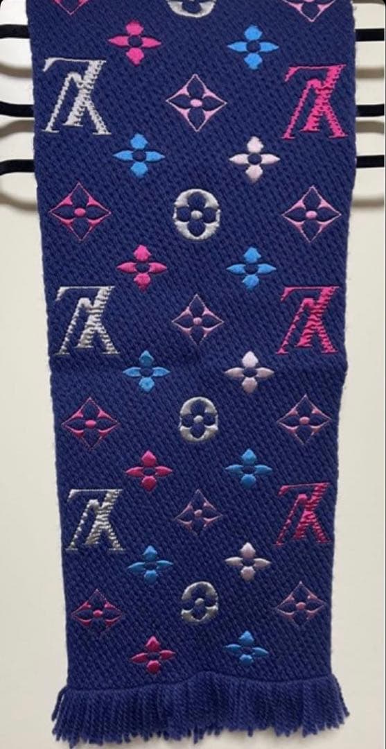 極美品 ルイヴィトン マフラー　レインボー