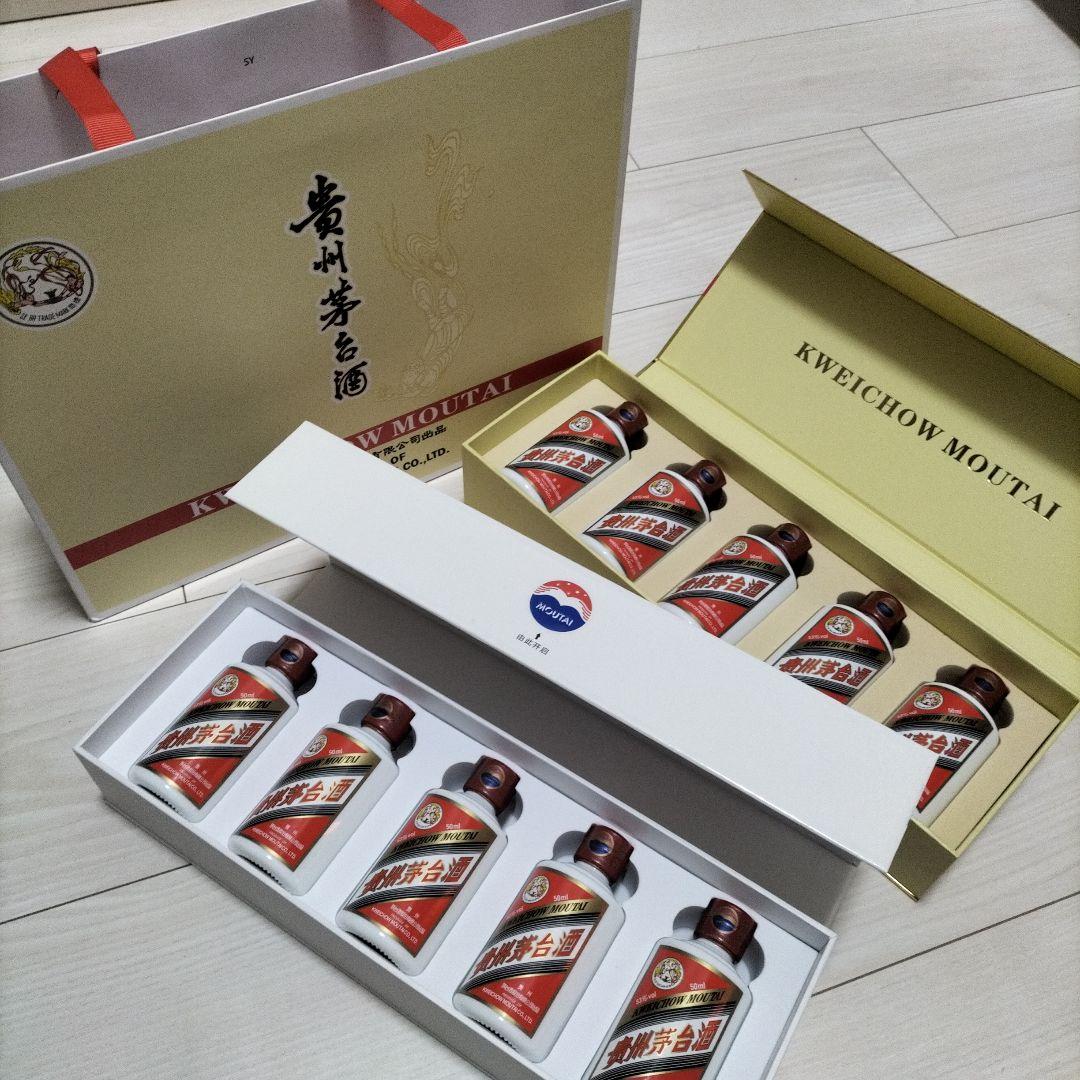 【新品】黄州茅台酒50ml × 6本セット◆ギフトボックス２個