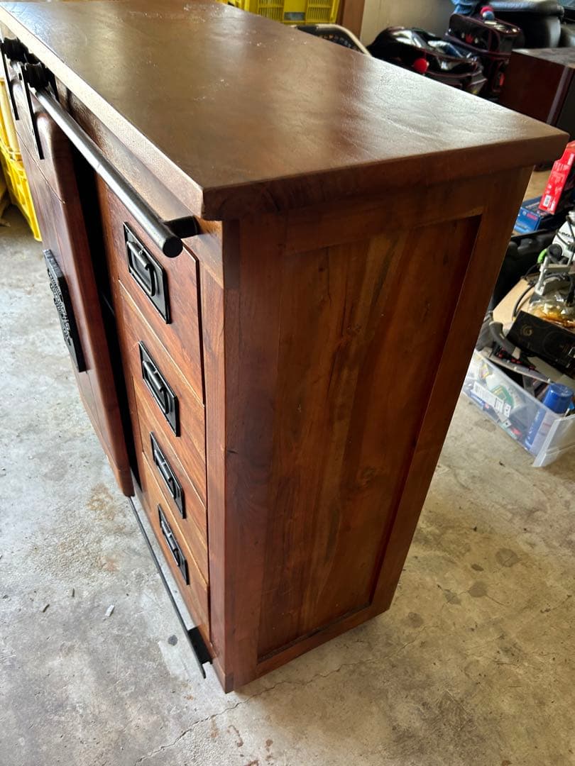 インダストリアル家具 キャビネット チェスト シェルフ ラック 棚 収納 木製