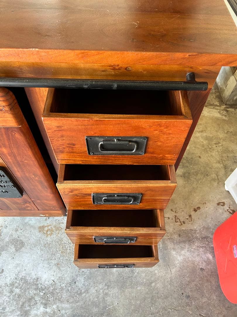 インダストリアル家具 キャビネット チェスト シェルフ ラック 棚 収納 木製