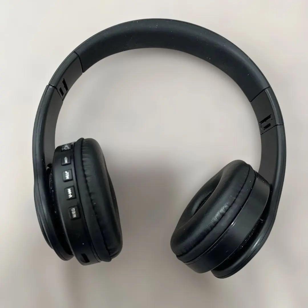 ワイヤレス(有線兼用)ヘッドホン ブラック
