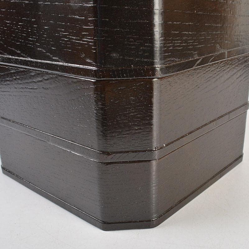 茶道具　黒真塗　縁高重　五段重箱　N　6770C