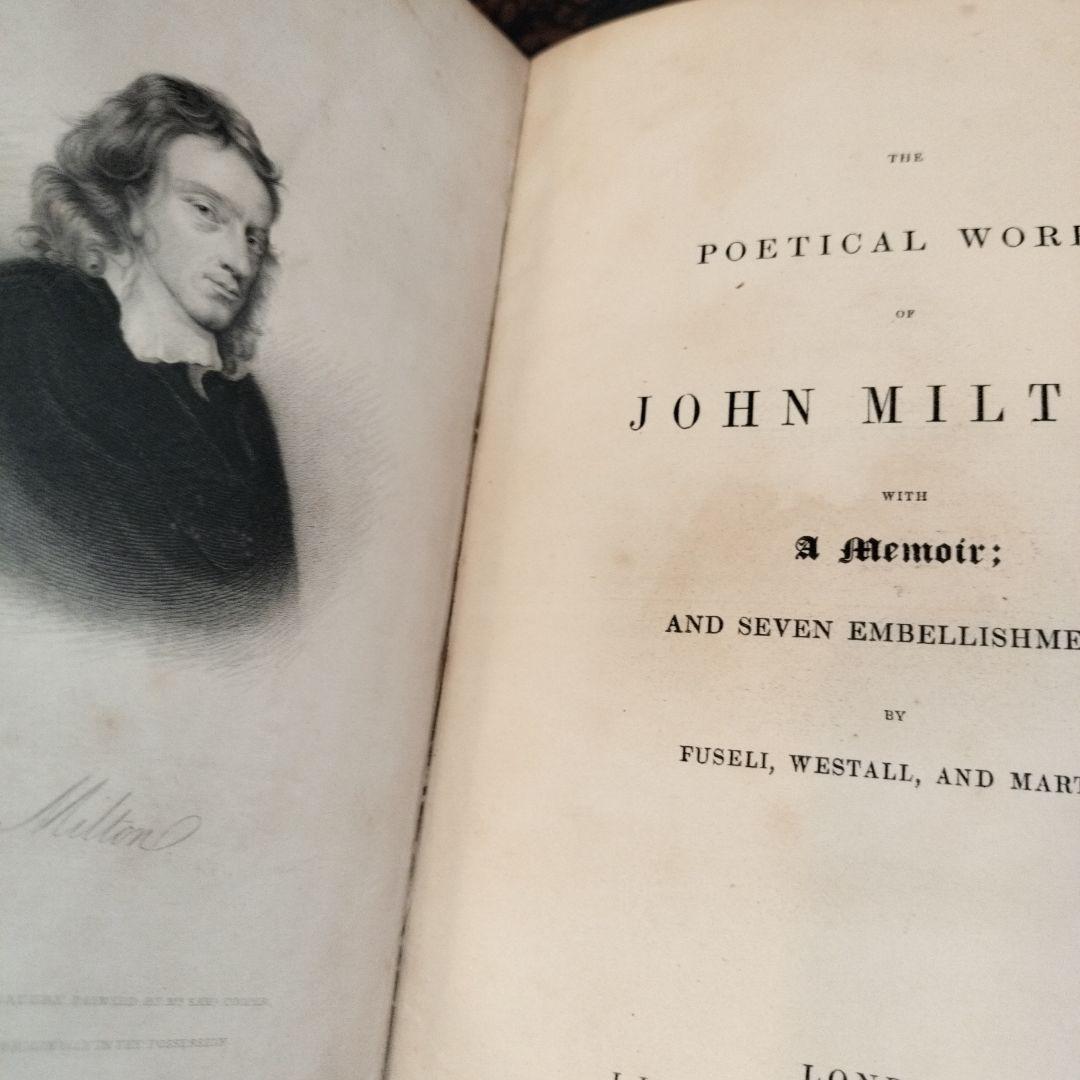 アンティーク雑貨 THE POETICAL WORKS OF JOHN MILTON