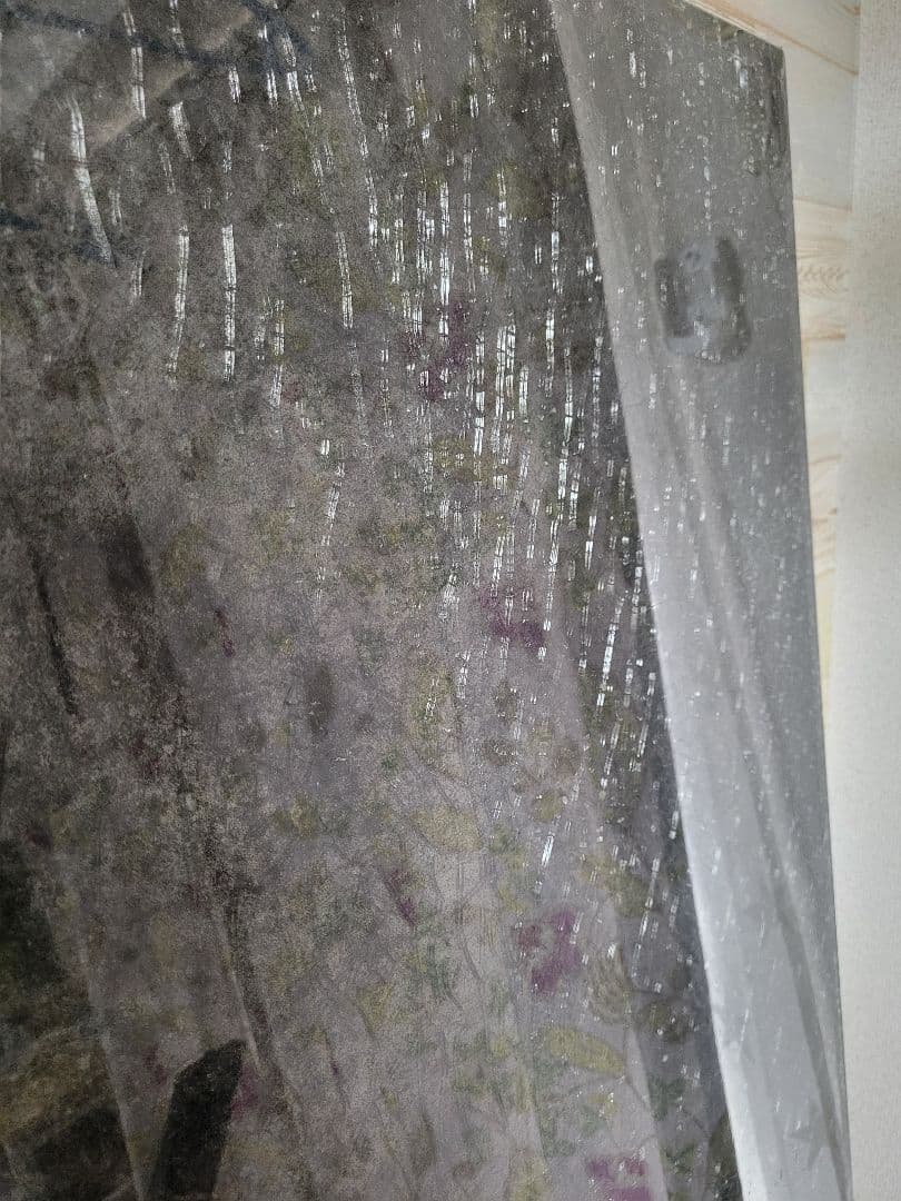 黒いガラス製ダイニングテーブル 松田家具