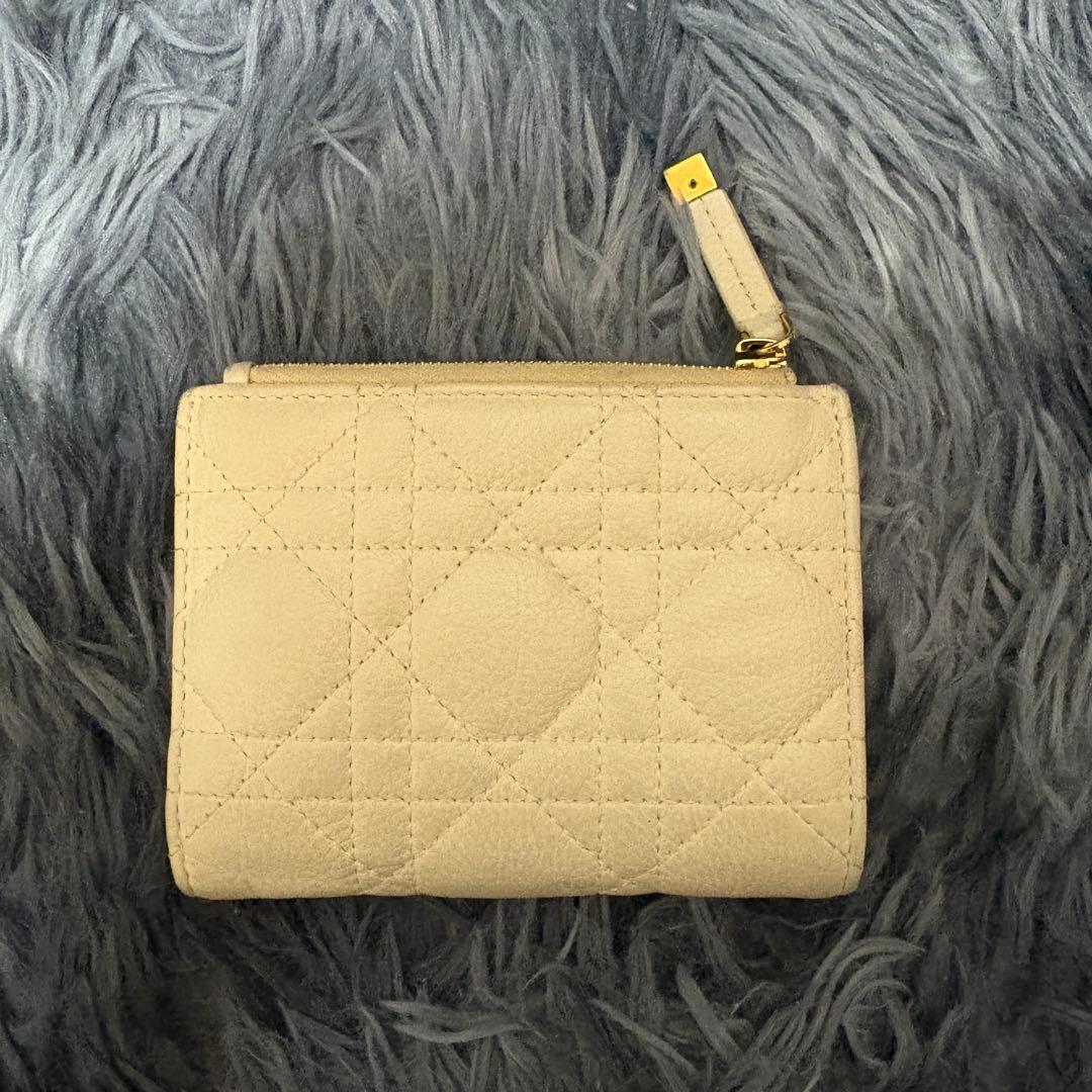 Dior Caro Dahlia ウォレット カナージュ カーフスキン