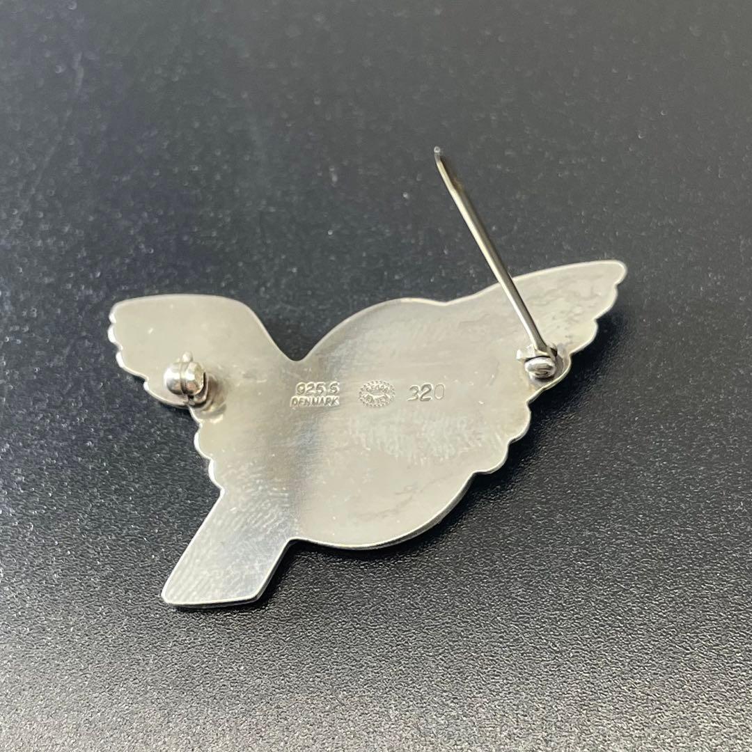 美品✨ジョージジェンセン ブローチ バード ハト #320 SV925 シルバー