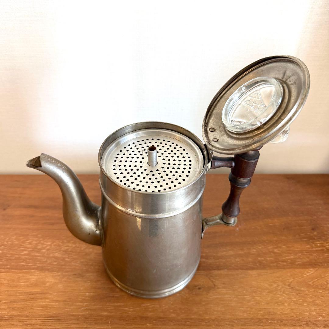 【希少・和骨董】JKS&CO KS アルミパーコレーター アンティーク コーヒー