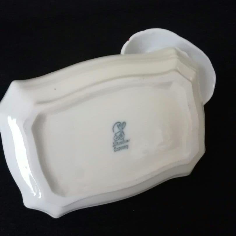 逸品　SPドレスデン①　カールティーメ工房　フィギュリン付き小皿二体　手描き