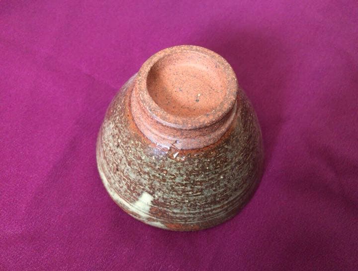 茶道具　常滑樂七　赤楽茶碗☆共箱☆おまけ湯呑み付