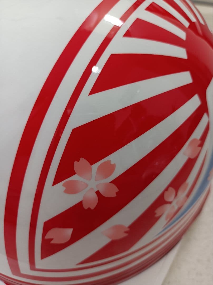 カスタムコルク半　白赤富士日章　富士青　桜花