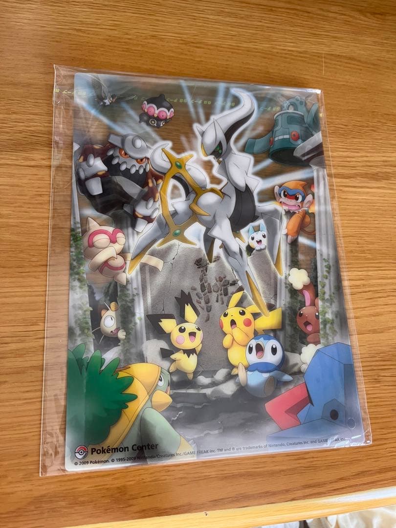 ポケモンセンター A4下敷き　アルセウス16枚、ヒノアラシ3枚