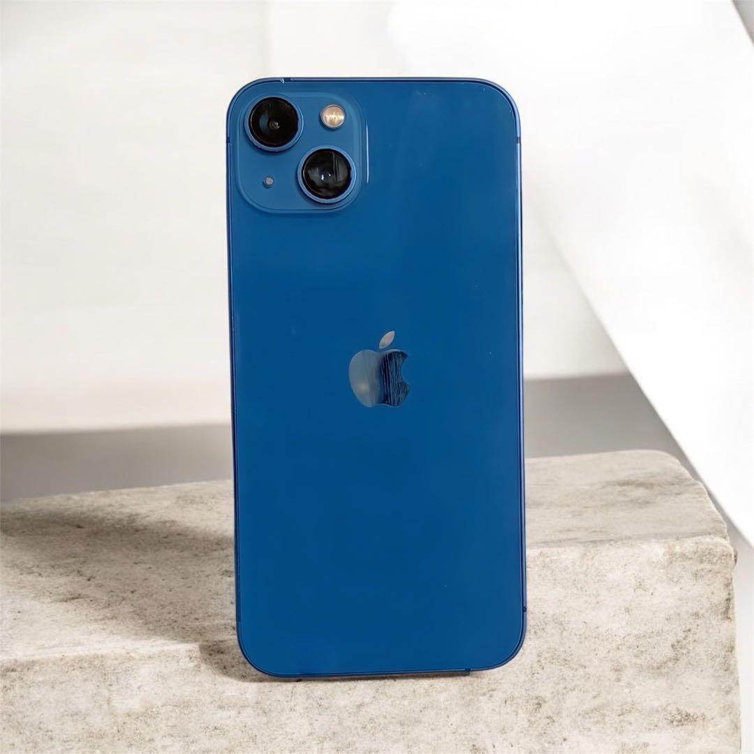 【美品】iPhone13本体 ブルー 128GB バッテリー91% SIMフリー