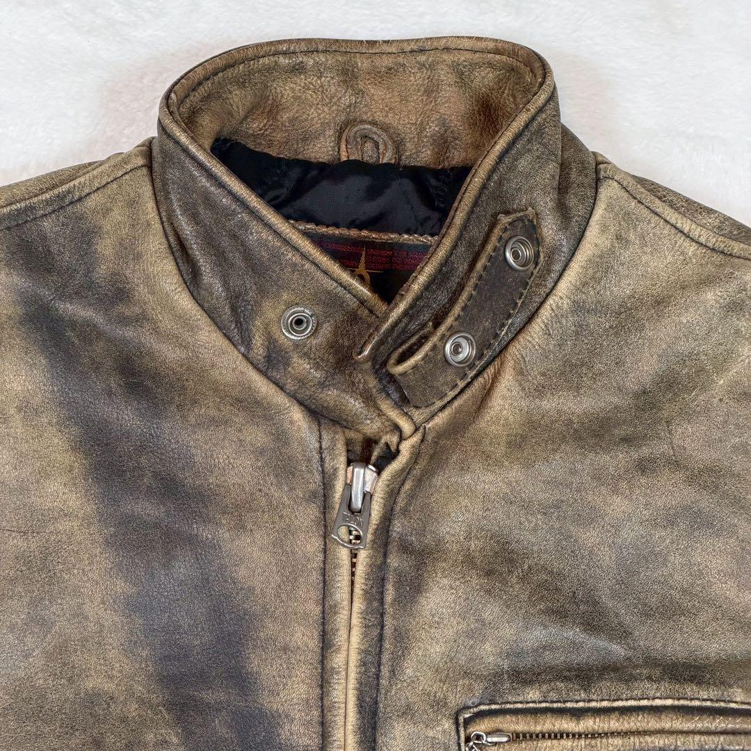 SIZE40 B-McCOY'S ライダースジャケット ステアハイド Lサイズ