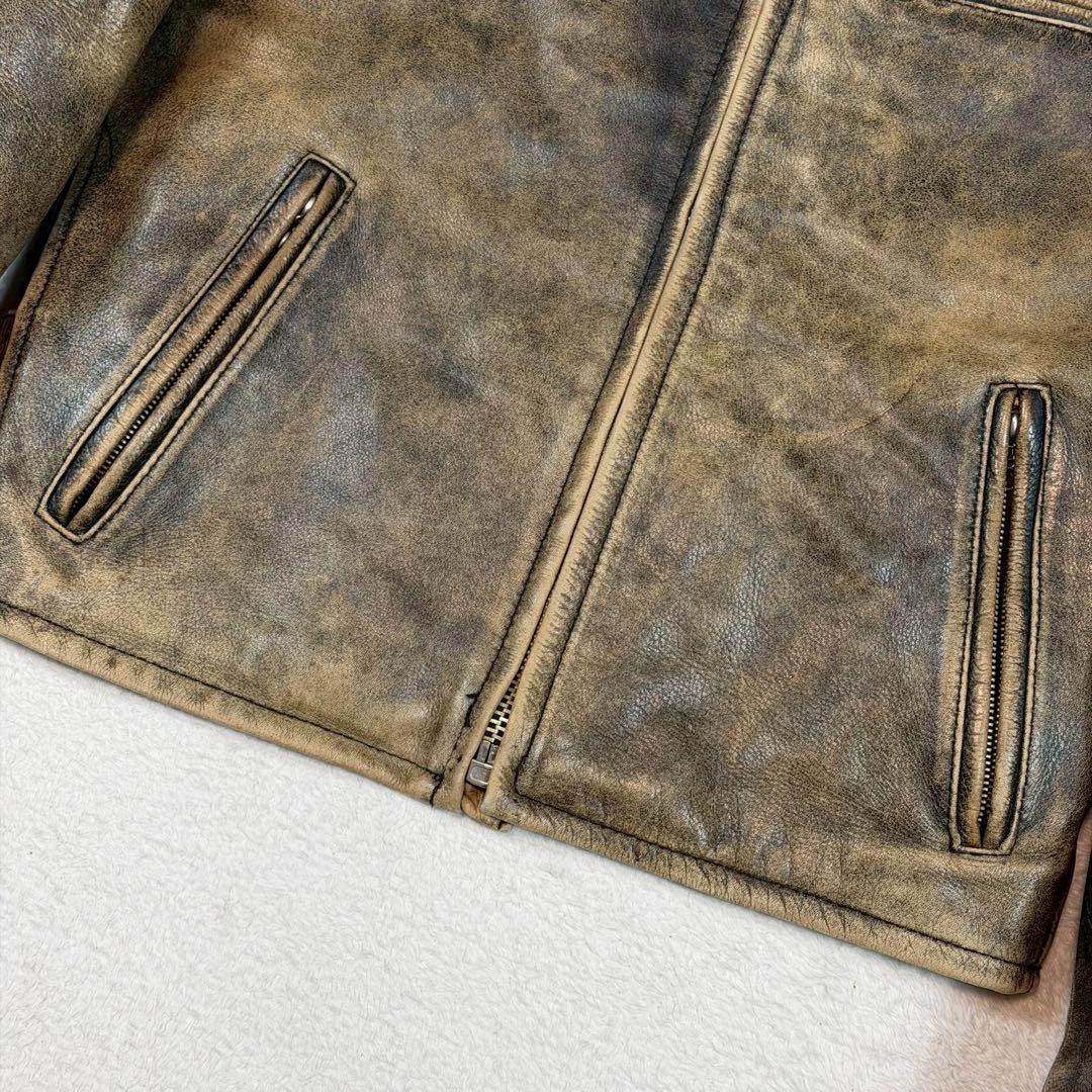 SIZE40 B-McCOY'S ライダースジャケット ステアハイド Lサイズ