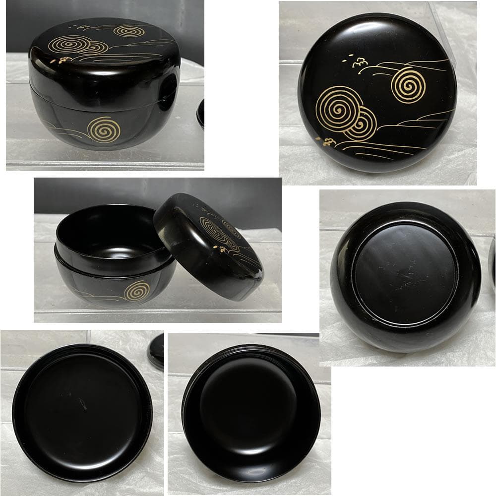 茶箱 木製 利休茶箱 野点 抹茶碗 振出 棗 香合 茶道具 【k3290】