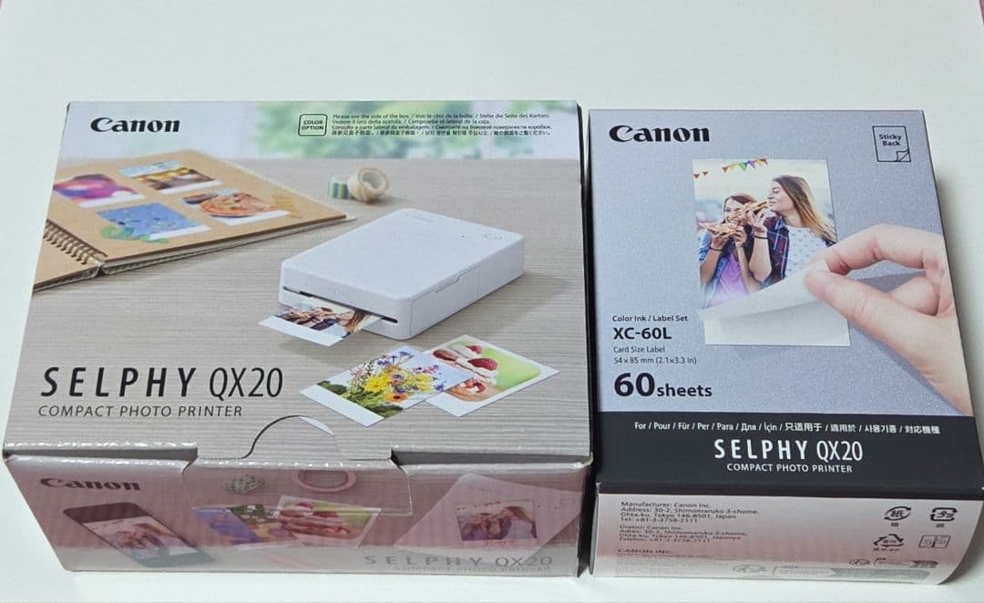 ち*こ様 1/4まで Canon SELPHY QX20 フォトプリンタ本体と6