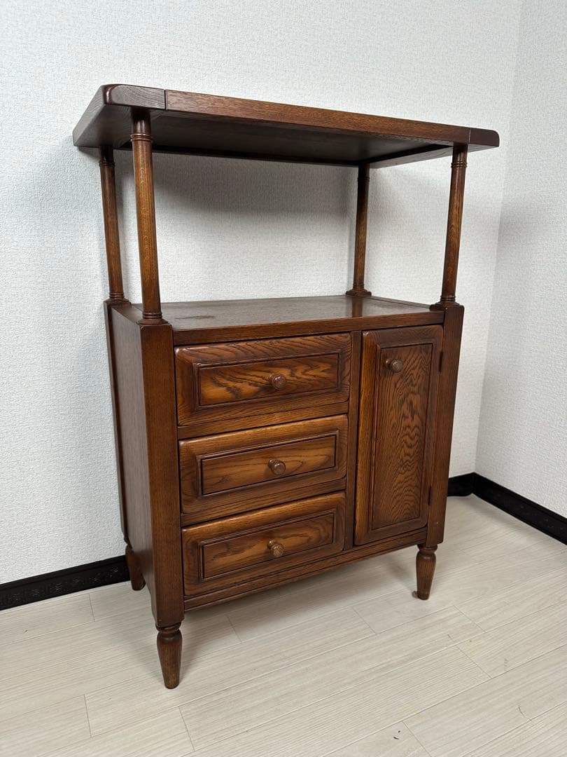 加藤木工 KATOMOKU クラシックコレクション ナラ材 電話台 ※i4※