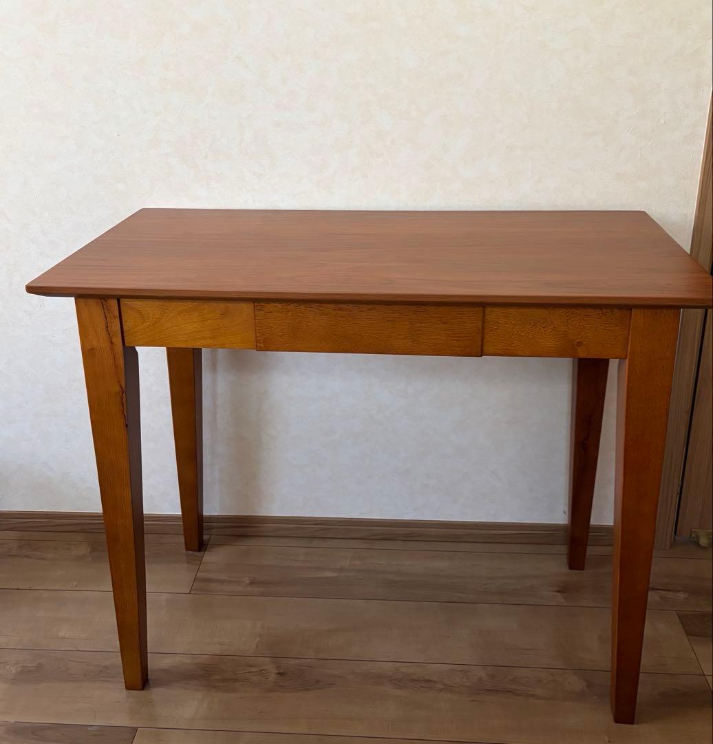 グレイス　幅90cmスリムデスク　ブラウン