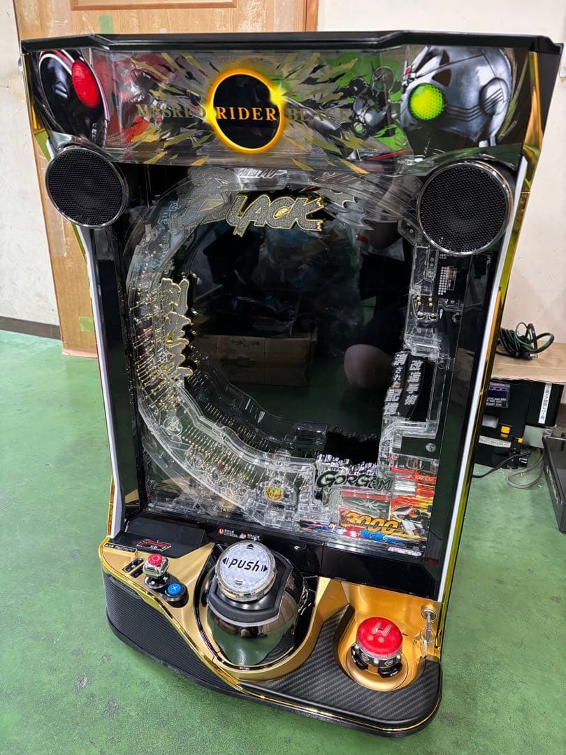 パチンコ 実機 京楽 ｅ仮面ライダーＢＬＡＣＫ－ＫＲＪ２★スマパチユニット付き