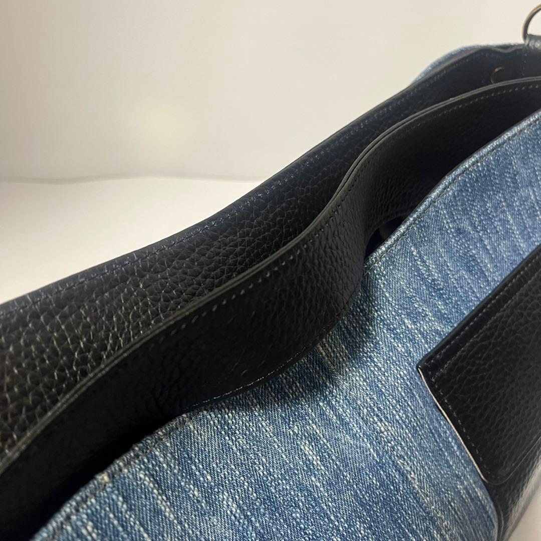✨未使用級✨　ATAO エルヴィ　ショルダーバッグ　デニム　ハンドバッグ