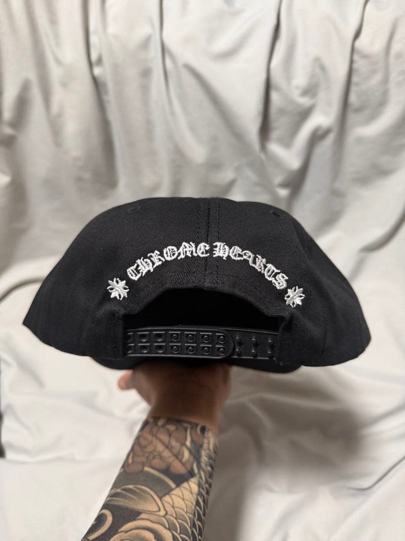 Chrome Hearts ブラック ベースボールキャップ