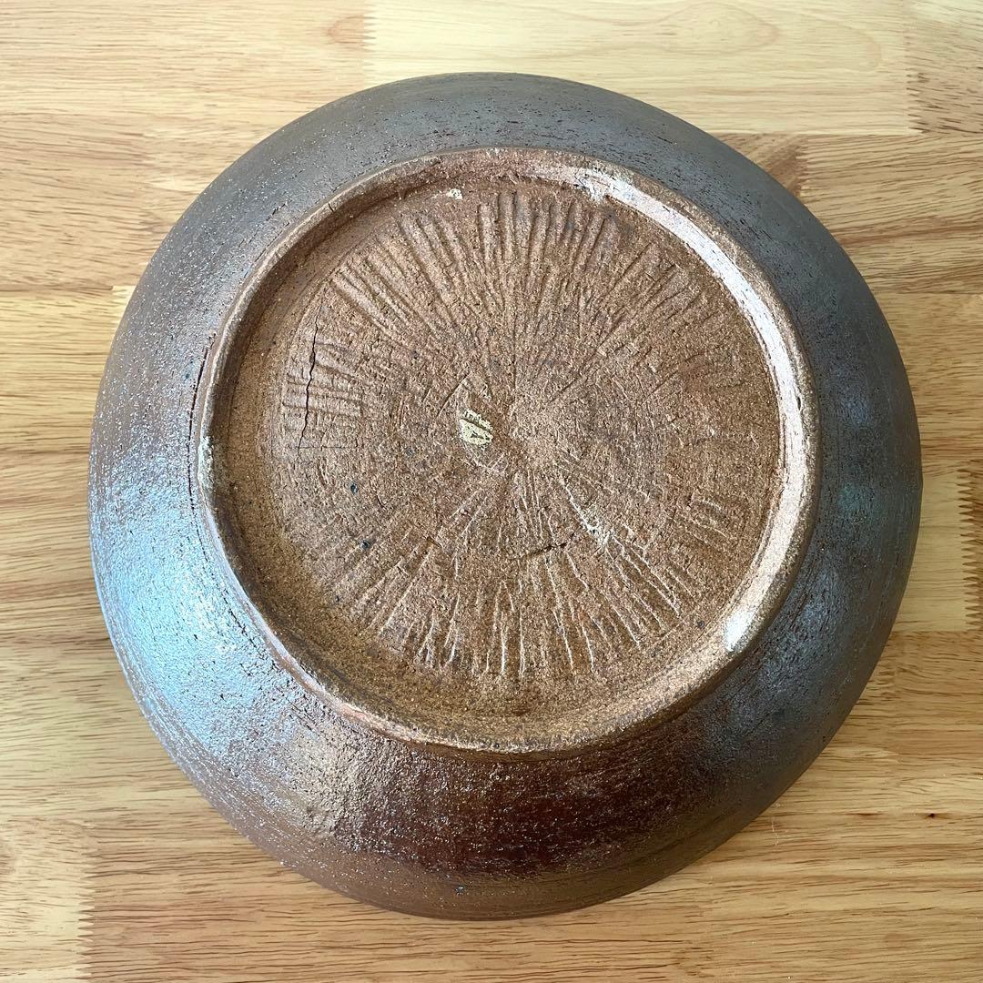 民藝 象嵌の大鉢 一尺一寸 検）バーナード・リーチ 生田和孝