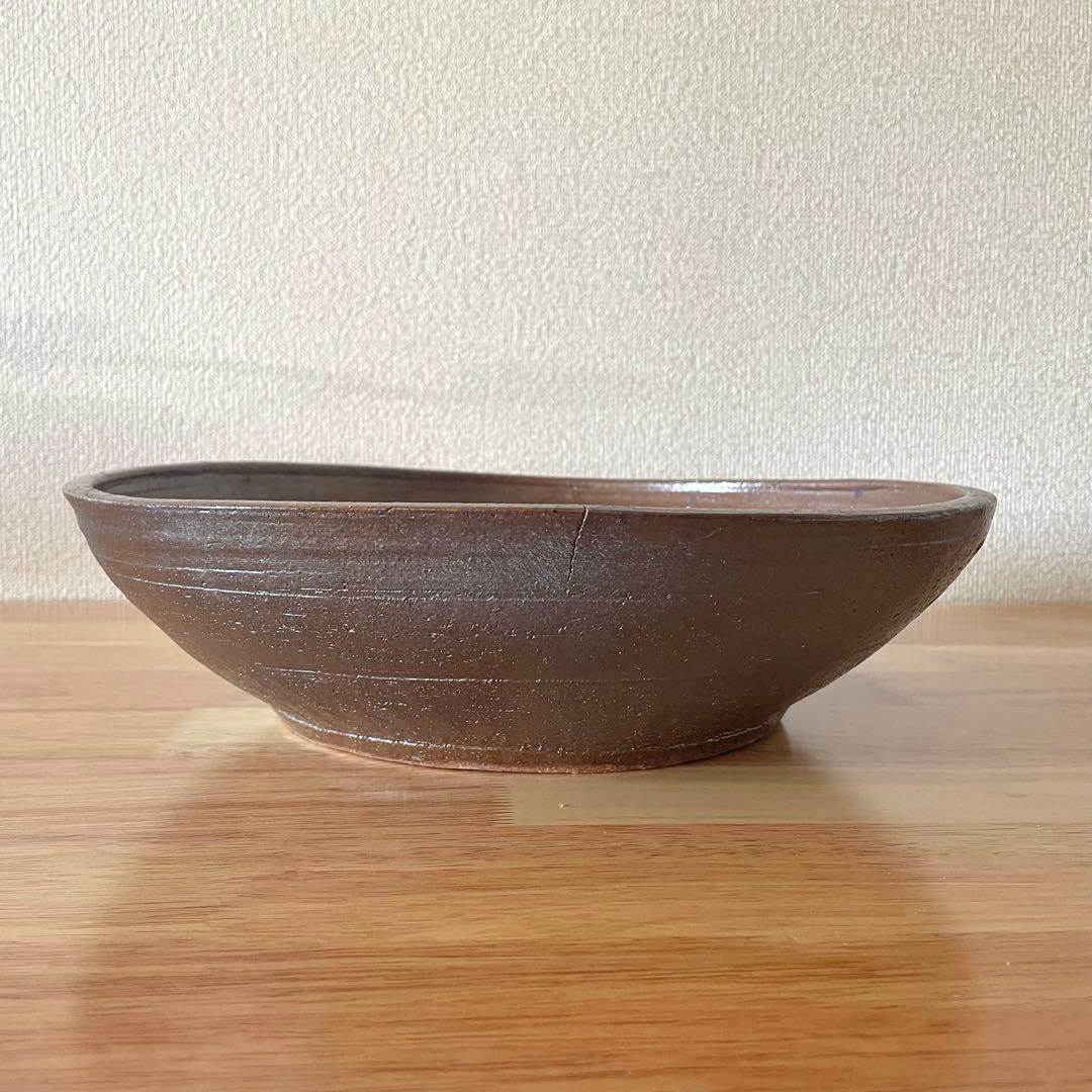 民藝 象嵌の大鉢 一尺一寸 検）バーナード・リーチ 生田和孝