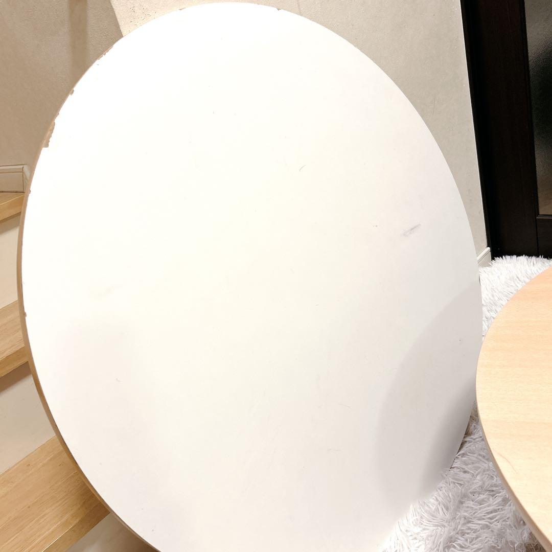 YUASA家具調 円形 こたつ テーブル 直径90cm 高さ調節パーツ付き