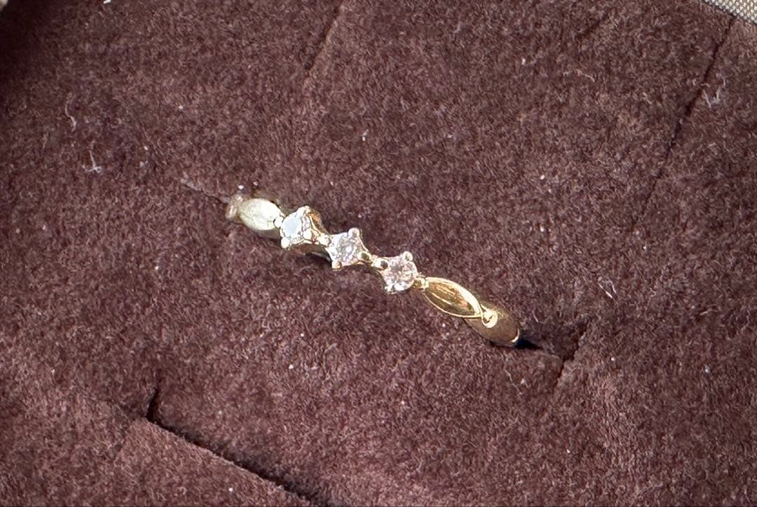 ete K10 ダイヤ ピンキーリング