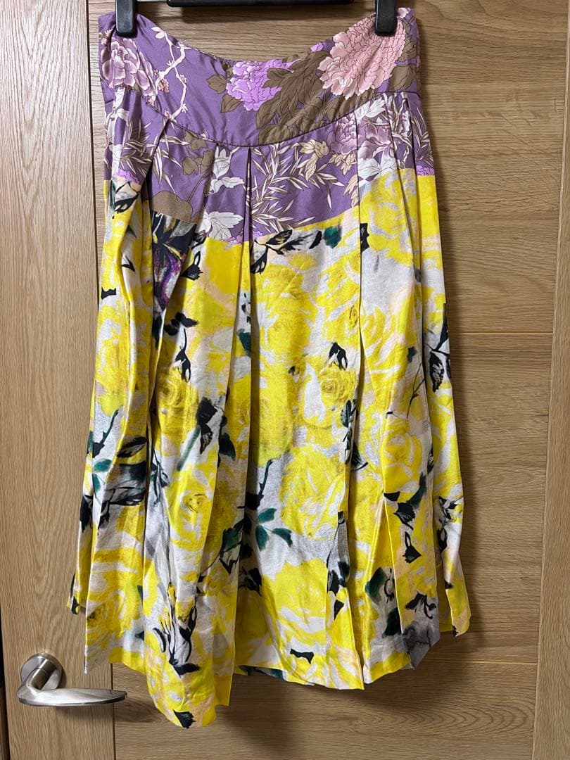 DRIES VAN NOTEN シルクスカート 38