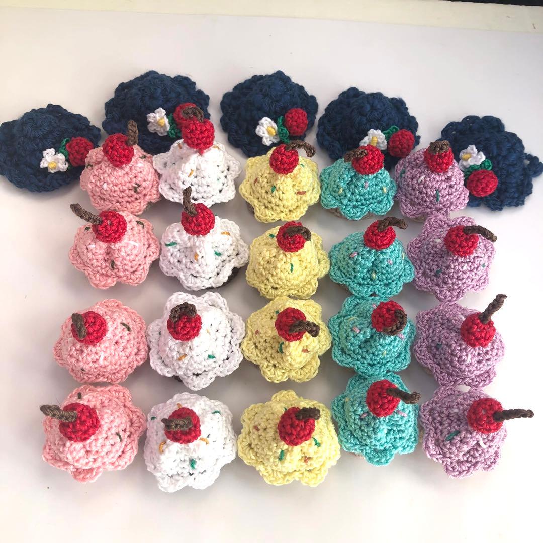 tulip★ハンドメイドパーツ★かぎ針編み♪色々