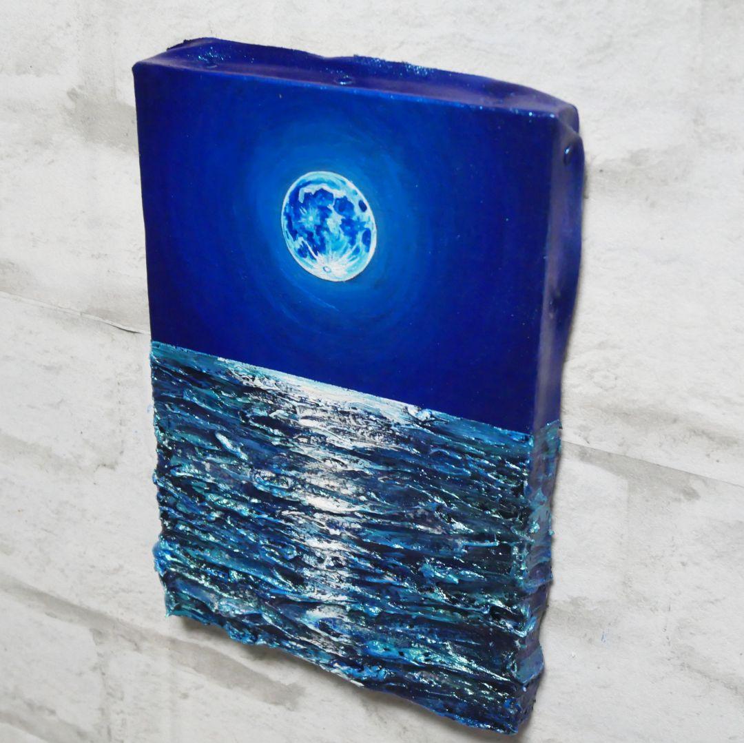 油絵 油彩 油彩画 絵 絵画 SM号【スーパーブルームーン 】