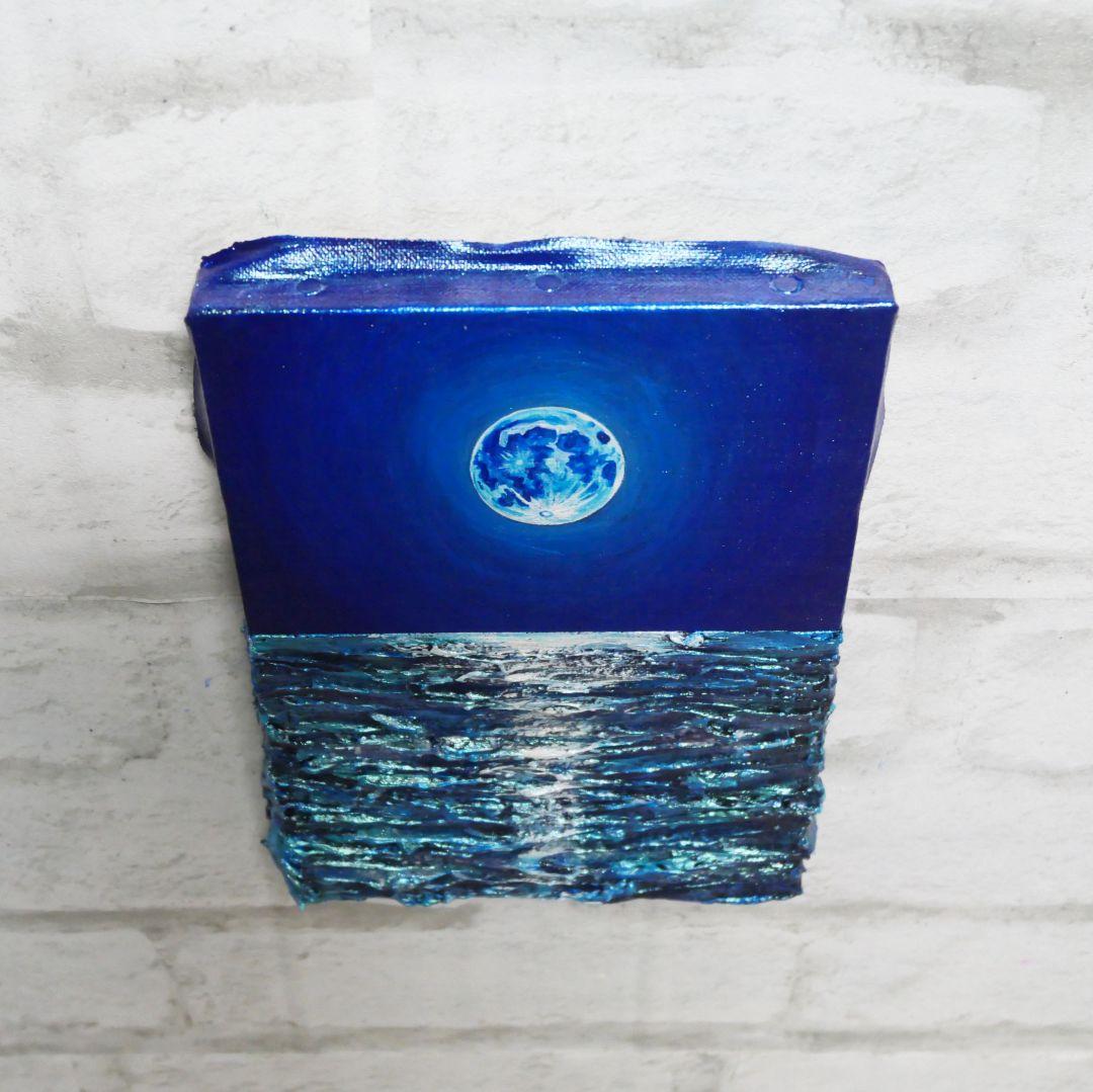 油絵 油彩 油彩画 絵 絵画 SM号【スーパーブルームーン 】