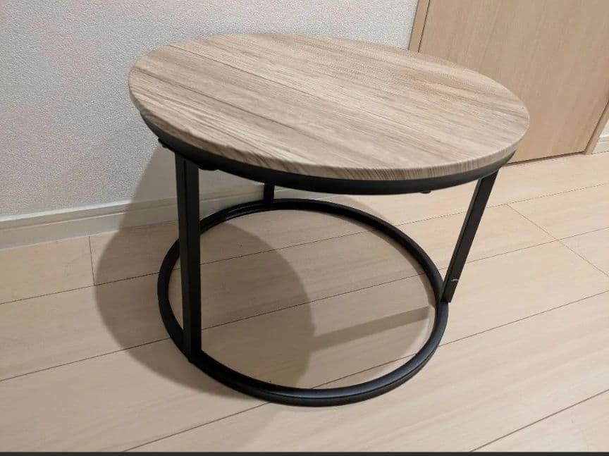 FOUBAM ラウンドコーヒーテーブル　2個セット