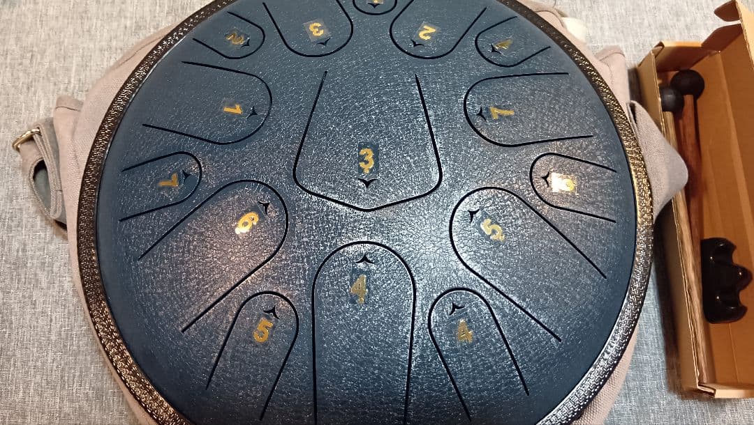 新品 スチールタンドラム 33cm 15音 パンドラム 打楽器 ハンドドラム