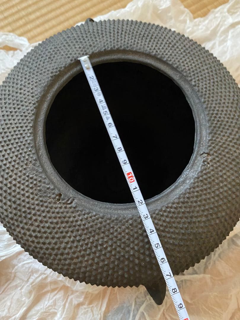 K*e様 仙叟好　霰鉈釜　御釜師　十四代　宮崎寒雉氏作