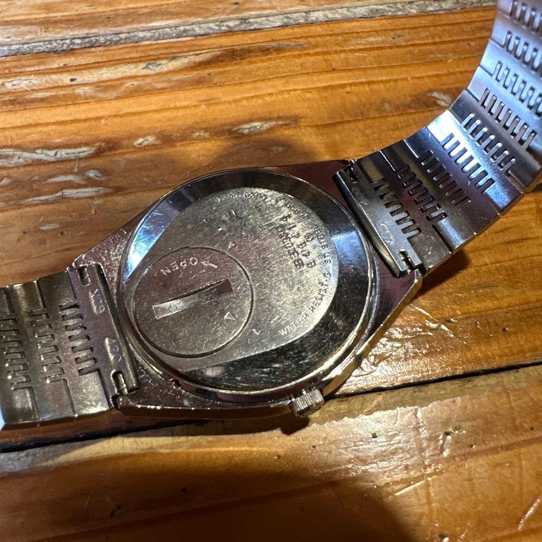 SEIKO キングクォーツ　腕時計 ブルー　稼動品　4823-8010 美品