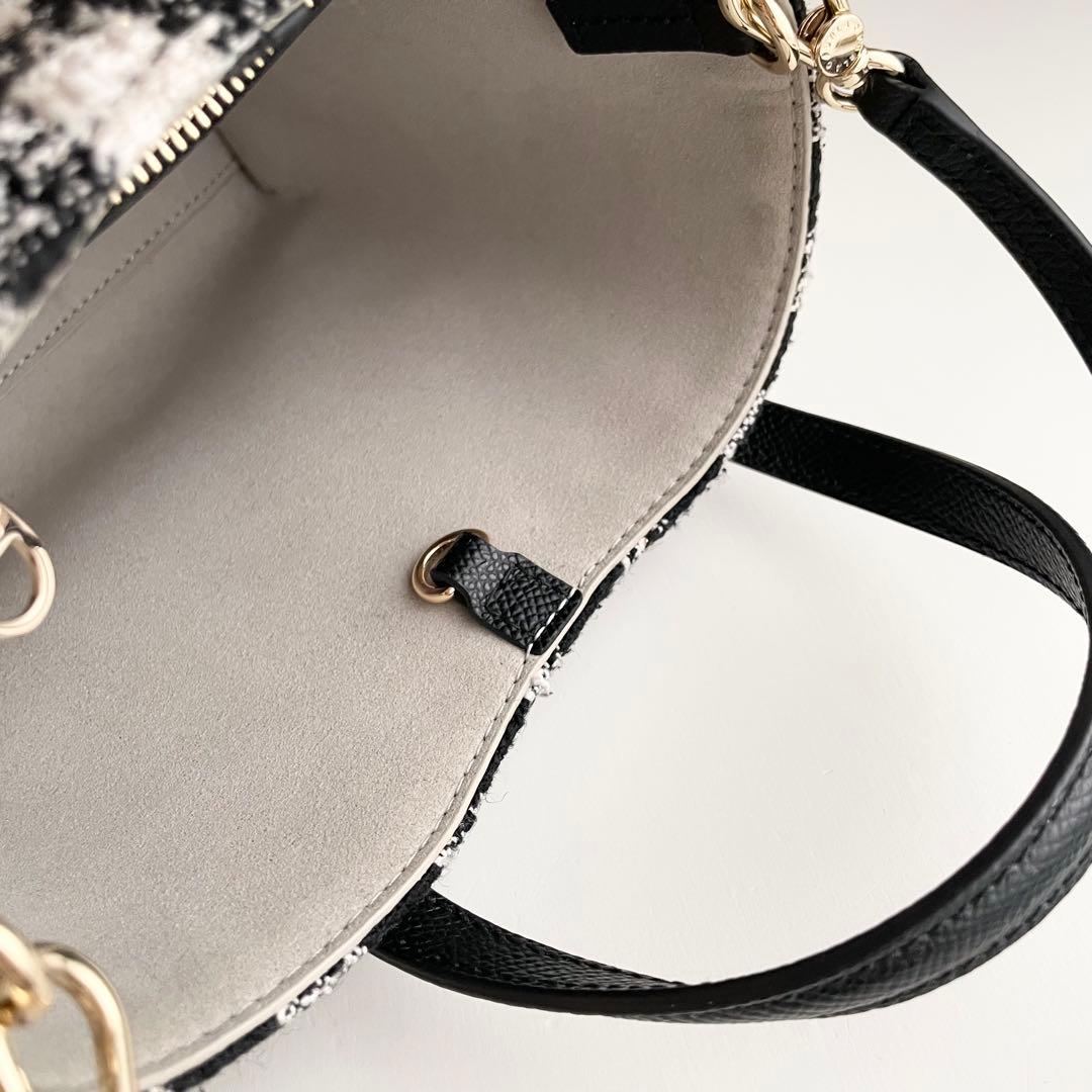 フルラ FURLA ハンドバッグ 2way エラ ツイード ブラック 新品保管