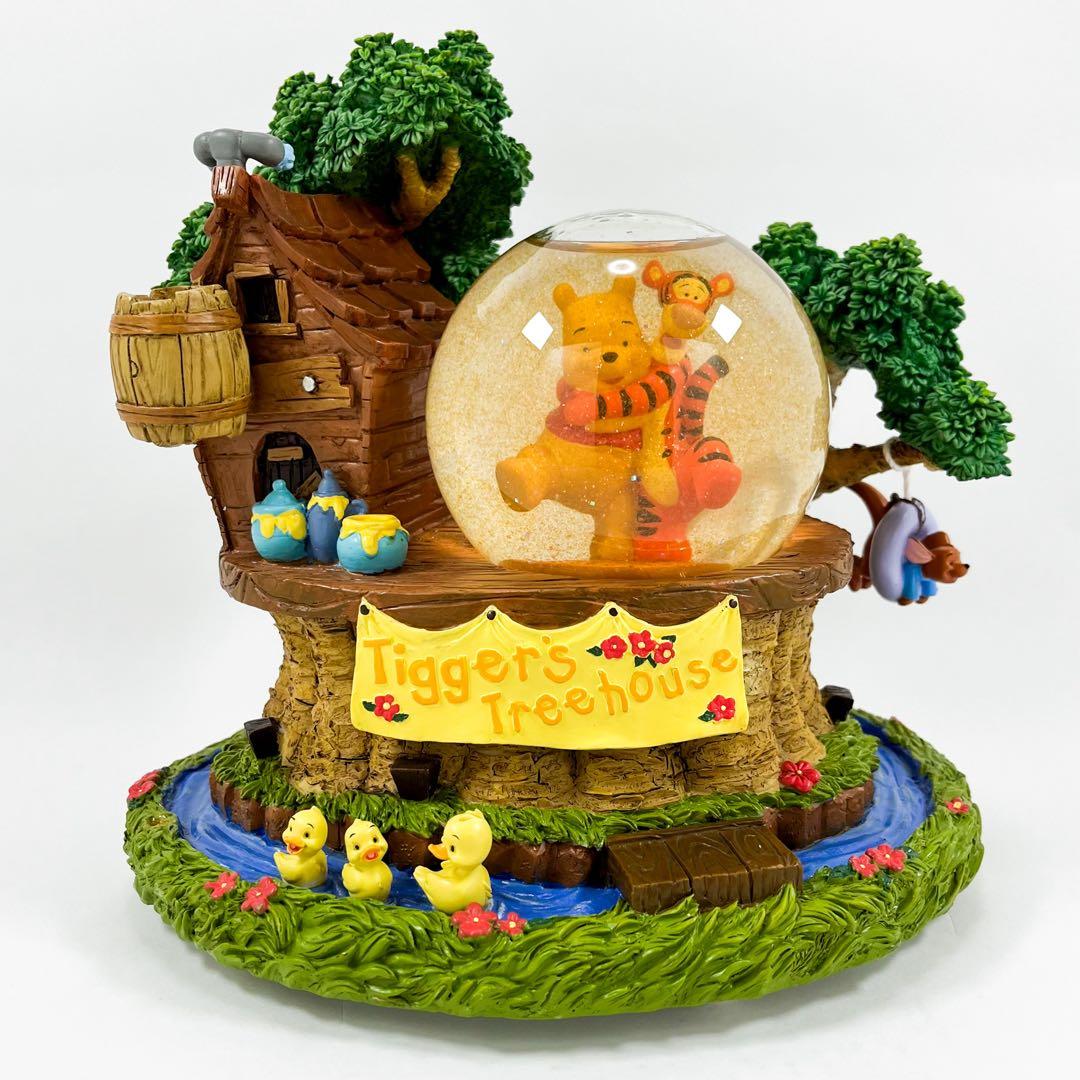 ディズニー プー ティガー イーヨー ルー ピグレット スノードーム オルゴール