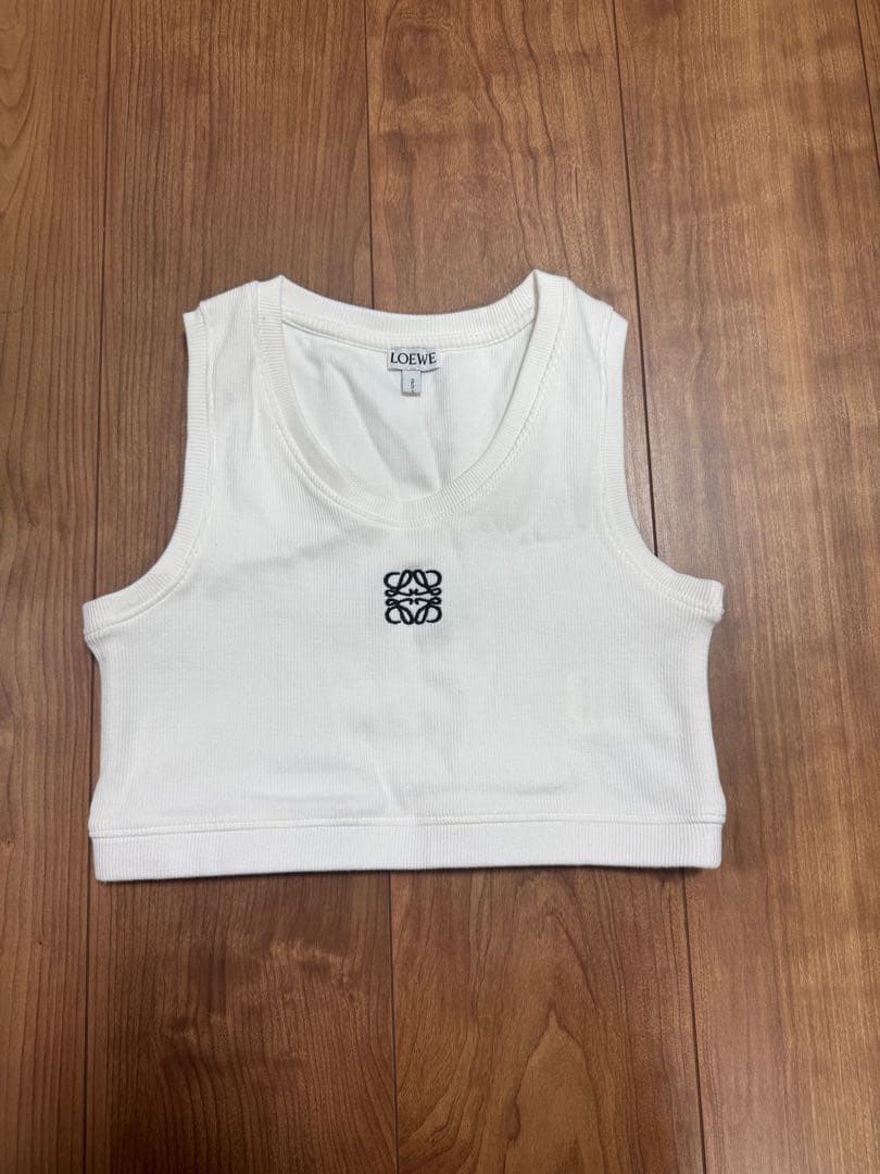 LOEWE ロエベ ベアトップ タンクトップ 白