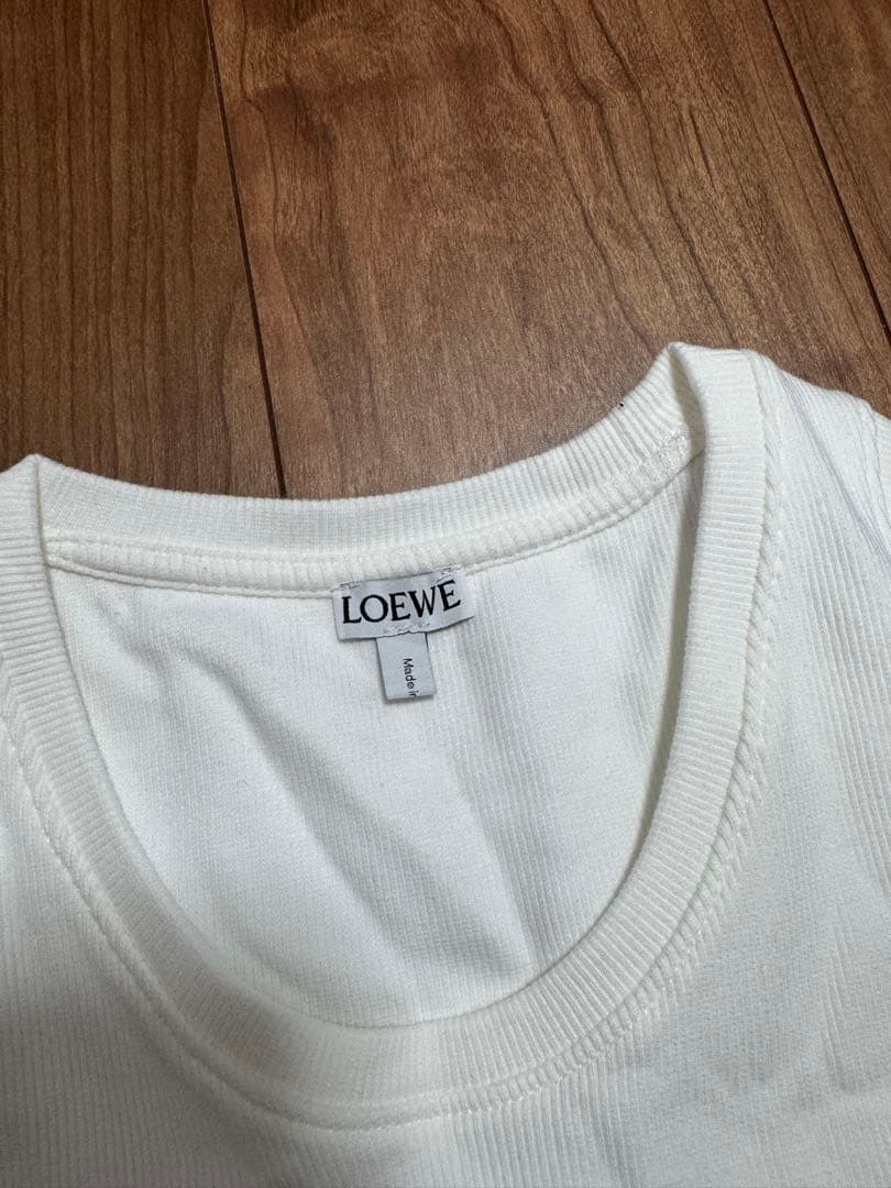 LOEWE ロエベ ベアトップ タンクトップ 白