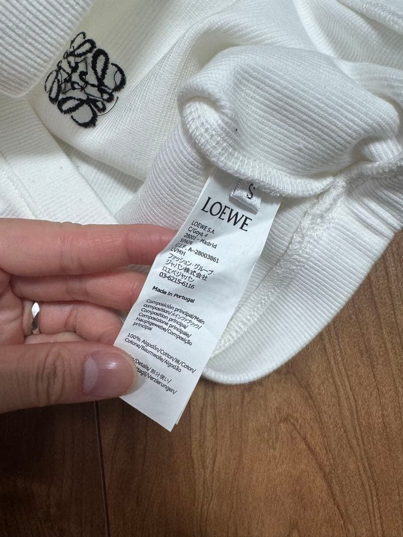 LOEWE ロエベ ベアトップ タンクトップ 白